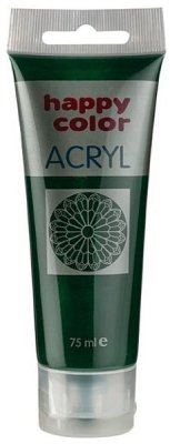 Farba akrylowa 75ml, ciemna oliwka, Happy Color