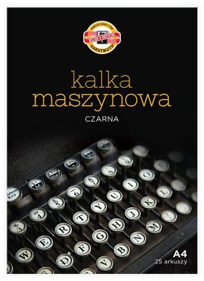 Kalka kopiowa maszynowa czar.A4 25ark Diamant
