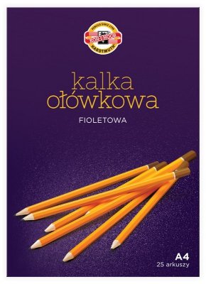 Kalka kopiowa ołówkowa fiol.A4 25ark, Koh-I-Noor