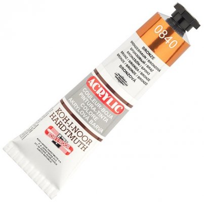 Farba akrylowa bronze 40ml , Koh-I-Noor