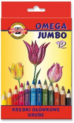 Kredki grube 12-kol. Omega Jumbo 3382, Koh-I-Noor