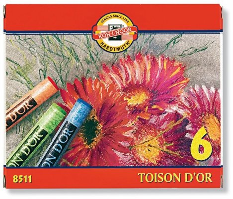 Pastele suche miękkie 6-kol, Koh-I-Noor