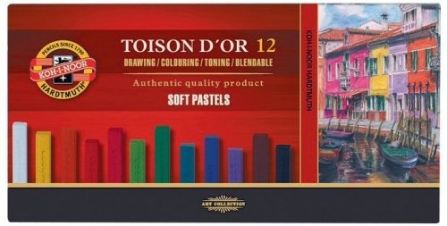 Pastele suche 12k. sztyft kwadrat 7x7 Toison D&quot;OR, Koh-I-Noor