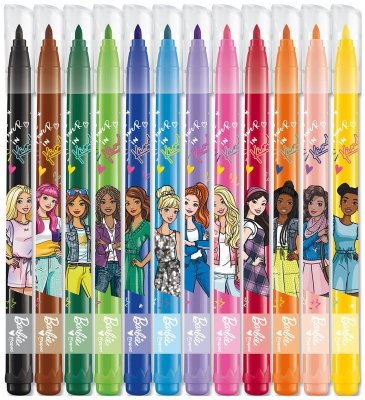 Flamastry 12-kol Barbie, Maped
