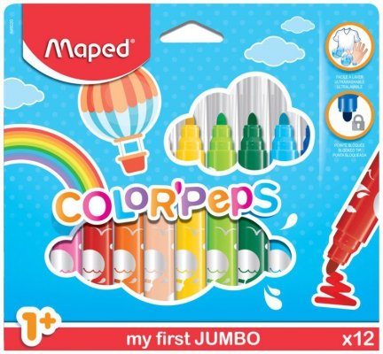 Flamastry Colorpeps maxi 12-kol. , Maped