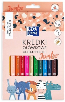Kredki ołówkowe 12-kol. Kids Jumbo, Oxford