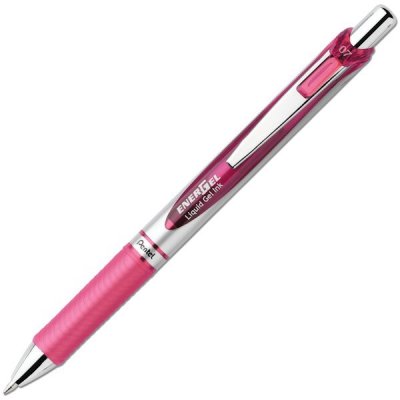 Pióro kulkowe EnerGel automat. 0.7 mm BL77-P różowe, Pentel