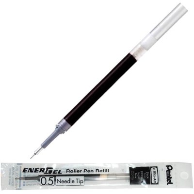 Wkład do długopisu żelowego LRN5 czar. końc. 0.5 mm do BLN35 Ener Gel, Pentel