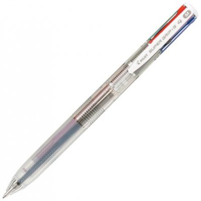 Długopis czterokolorowy Super Grip G transparentny, Pilot