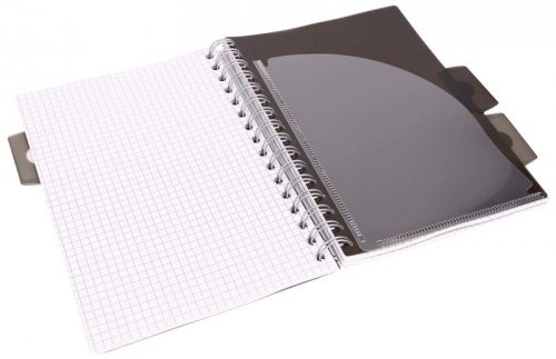 Kołonotes Project Book A5 100k 80g kratka Black & Grey czarny, Pukka Pad
