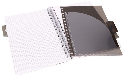 Kołonotes Project Book A5 100k 80g kratka Black & Grey czarny, Pukka Pad