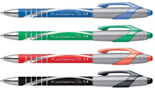 Długopis Flexgrip Elite 1,4mm L czerw., Paper Mate