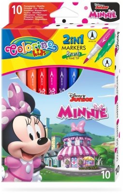 Flamastry 10-kol. dwustronne Disney Kids Minnie Colorino, Patio