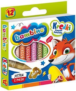 Kredki 12-kol. Bambino, St.Majewski