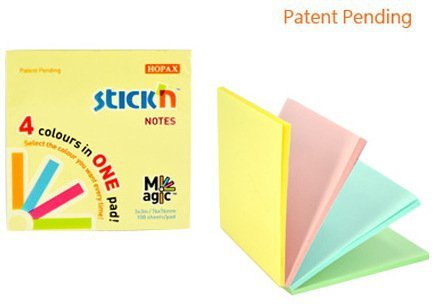Notes samoprzylepny 76 x 76 mm pastel mix Magic Pad, Stick`n