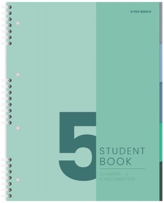Kołonotes A5 100k 70g kratka Student Book 5P, Top-2000