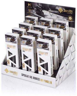 Komplet 60 pióro + długopis czarny, Zenith