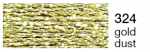 mulina Madeira Metalic perle 10 -gold dust  324