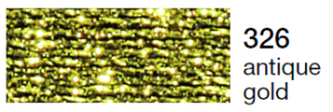 mulina Madeira Metalic perle 10 -antique gold  326