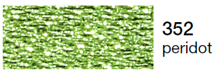 Metalic perle 10 -peridot 352