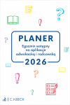 PLANER. Egzamin wstępny na aplikacje adwokacką i radcowską 2026