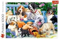 Puzzle Psy w ogrodzie 1000 