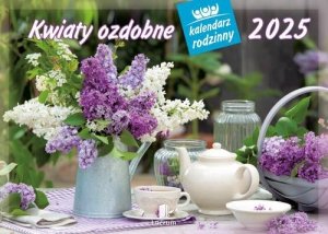Kalendarz 2025 rodzinny WL02 Kwiaty ozdobne