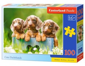 Puzzle Cute Dachshunds 100