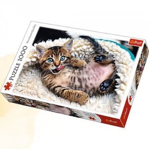 Puzzle 1000 Wesoły kotek