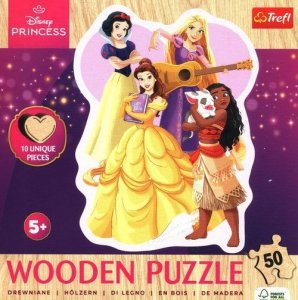 Puzzle drewniane 50 Disney Urocze Księżniczki