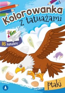 Kolorowanka z tatuażami Ptaki
