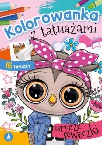 Kolorowanka z tatuażami Urocze sóweczki