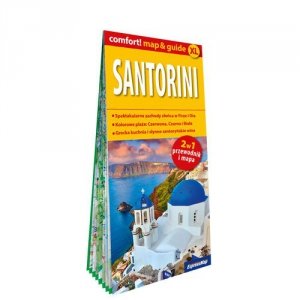 Santorini laminowany map&guide 2w1 przewodnik i mapa