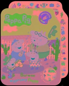 Peppa Pig Kolorowanki - naklejanki cz. 2 Barwne wyprawy Peppy