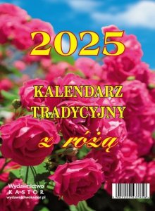 Kalendarz 2025 Tradycyjny z różą zdzierak