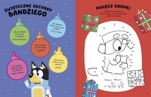Bluey Hura, idą święta! Zabawy i zadania z naklejkami