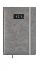 Kalendarz 2025 Dzienny A5 LUX V4 Szary