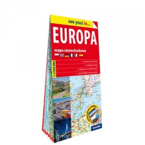 Europa papierowa mapa samochodowa 1:4 000 000