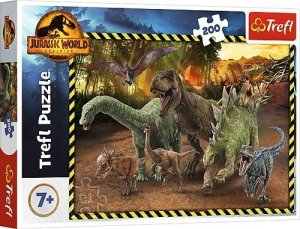 Puzzle Dinozaury z Parku Jurajskiego Jurassic World 200