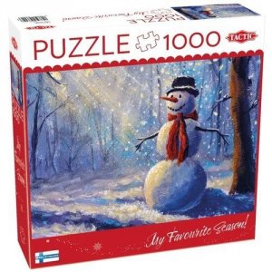 Puzzle 1000 el. Happy Snowman- bałwan
