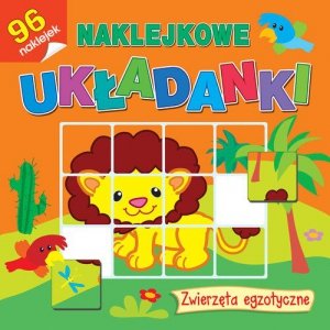 Naklejkowe układanki Zwierzęta egzotyczne