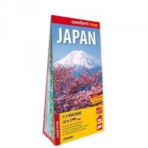 Japonia Japan laminowana mapa samochodow 1:1 400 000