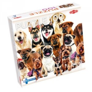 Puzzle 100 el. Zabawne psiaki
