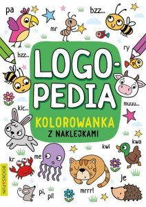 Logopedia kolorowanka z naklejkami 4