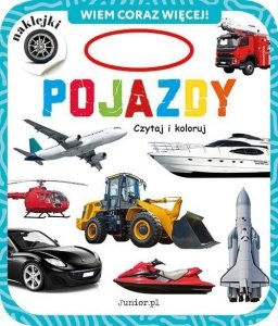 Pojazdy Wiem coraz więcej Czytaj i koloruj