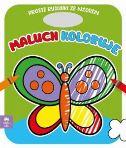 Maluch koloruje Motyl