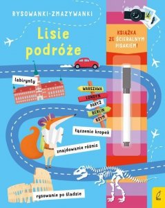 Rysowanki-zmazywanki. Lisie podróże (ze ścieralnym flamastrem)