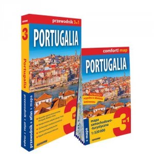Portugalia 3w1: przewodnik + atlas + mapa
