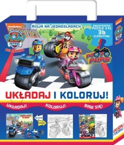 Psi Patrol Układaj i koloruj Misja na jednośladach