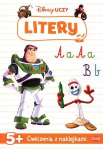 Disney Uczy Toy Story Litery Ćwiczenia z naklejkami 5+